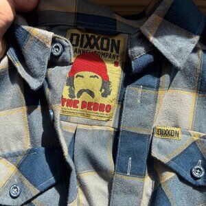 Dixxon THE PEDRO Blue Flannel - Size S Mens